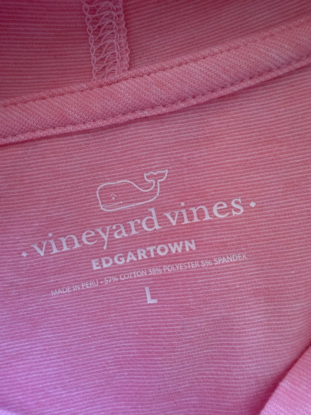 Vineyard Vines Pink Stretchy Long-Sleeve Hooded Tee - Picture 2 of 4